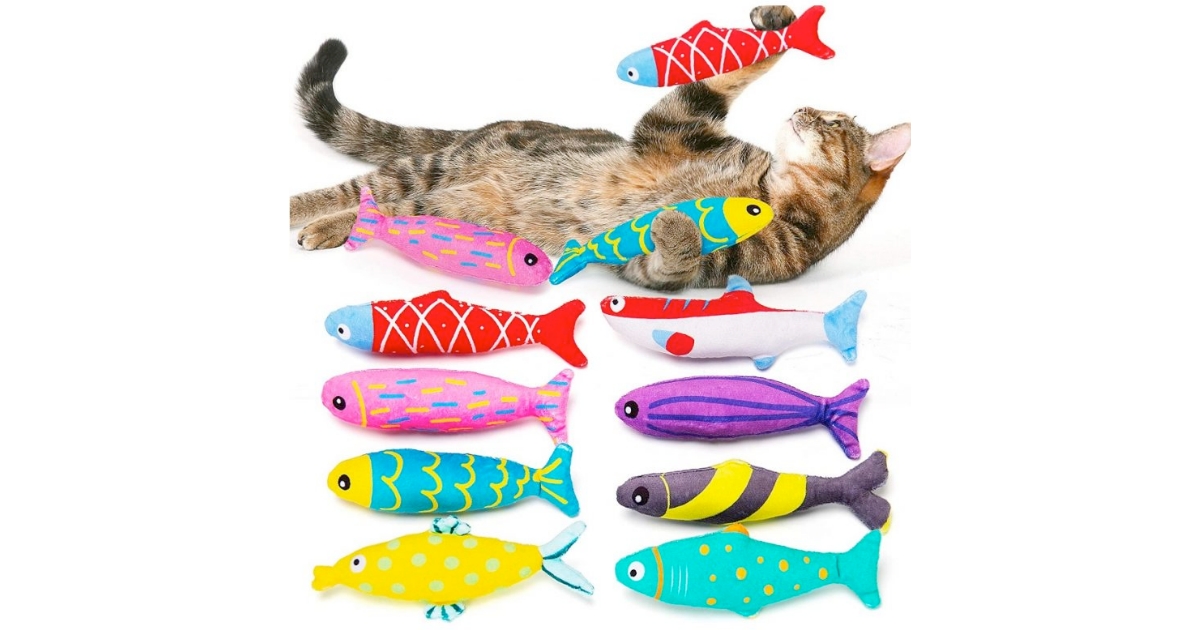 AWOOF Catnip Fish Cat Toy For Indoor Cats