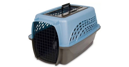Petmate-Two-Door-Top-Load-Cat-Carrier-For-Air-Travel