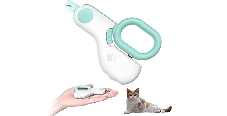 Tmsuxin Cat Nail Clipper with LED Light
